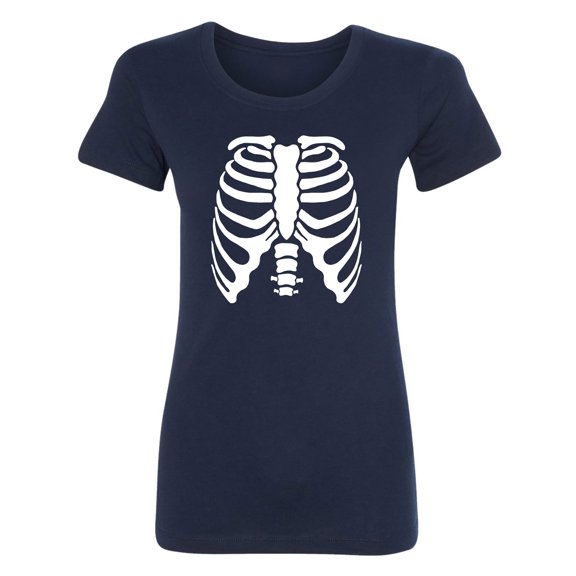 Skeleton Ribs Womens crewneck tee