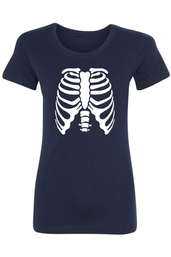 Skeleton Ribs Womens crewneck tee