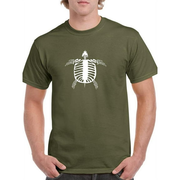 Skeleton Sea Turtle White T-Shirt Men -Image by Shutterstock, Male Small