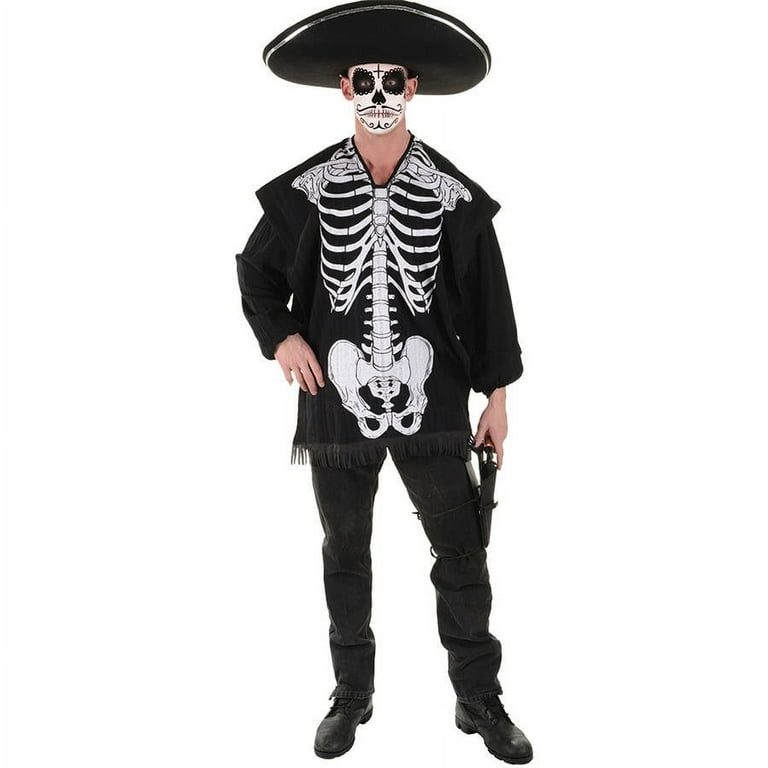 Day Of The Dead Serape Adult Costume Male Day Of The Dead Serape Adult Costume Male