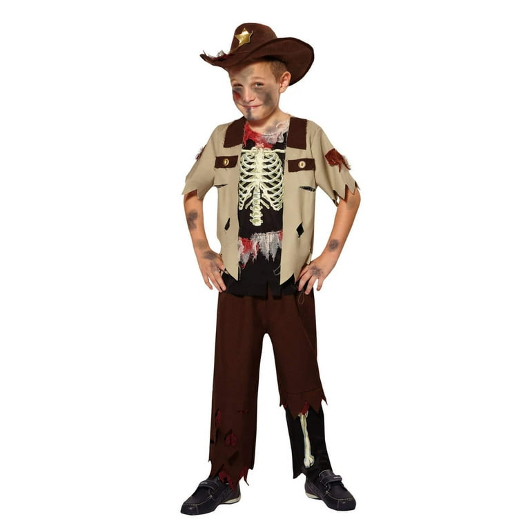 Skeleton Sheriff Boys Costume Skeleton Sheriff Boys Costume