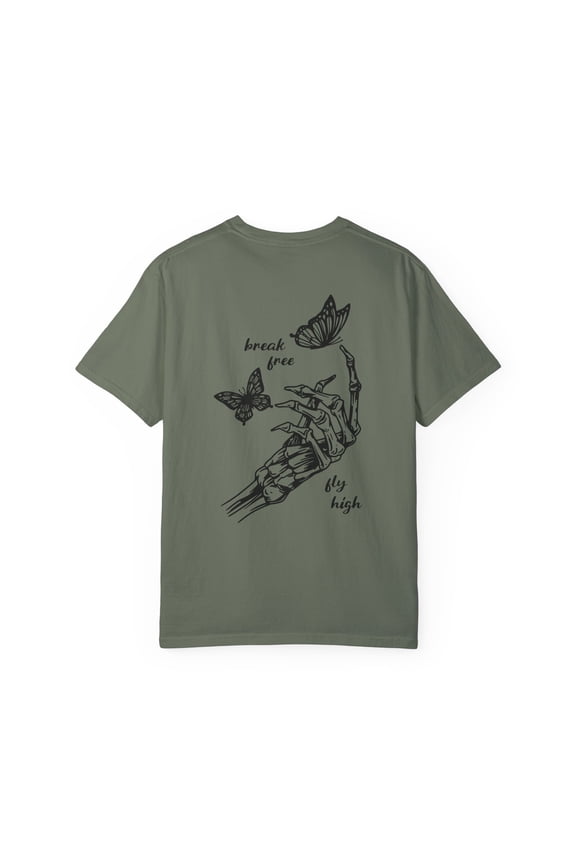 Skeleton Shirt, Alternative T-Shirt, Grunge Shirt, Alt Clothes, Butterfly Tshirt, Goth Shi