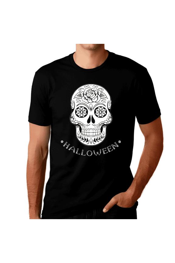 Skeleton Shirt Cool Halloween Shirts for Men Halloween Clothes for Men Mens Skull Shirt