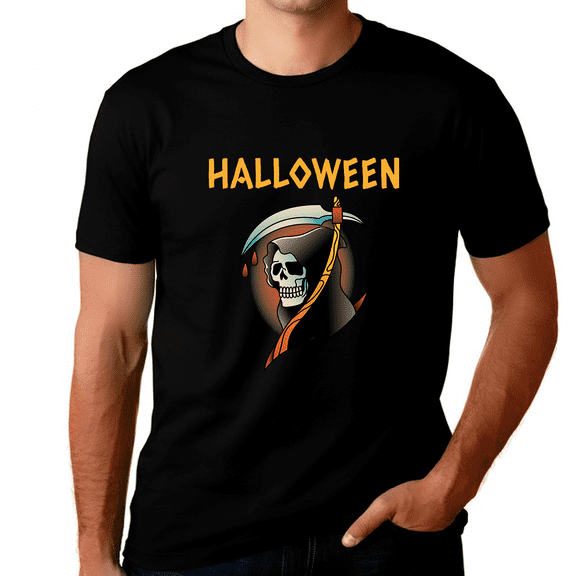 Skeleton Shirt for Halloween - Funny & Scary Skull Design Graphic Tee for Adults, Perfect for Trick or Treat