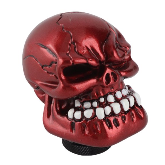 Skeleton Skull Head Car Modified Gear Shift Knob Stick Lever Shifter Universal Red 2.8in / 70mm