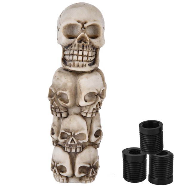 Skeleton Skull Head Many Faces Car Manual Gear Shift Knob Stick Lever