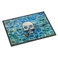 thumbnail image 1 of Skeleton Skull Pirate Door Mat, 1 of 4