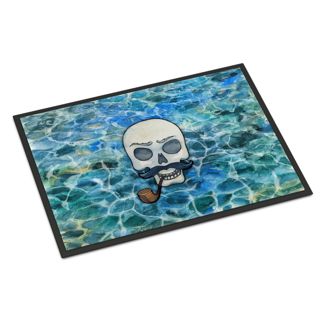 Skeleton Skull Pirate Doormat 24x36