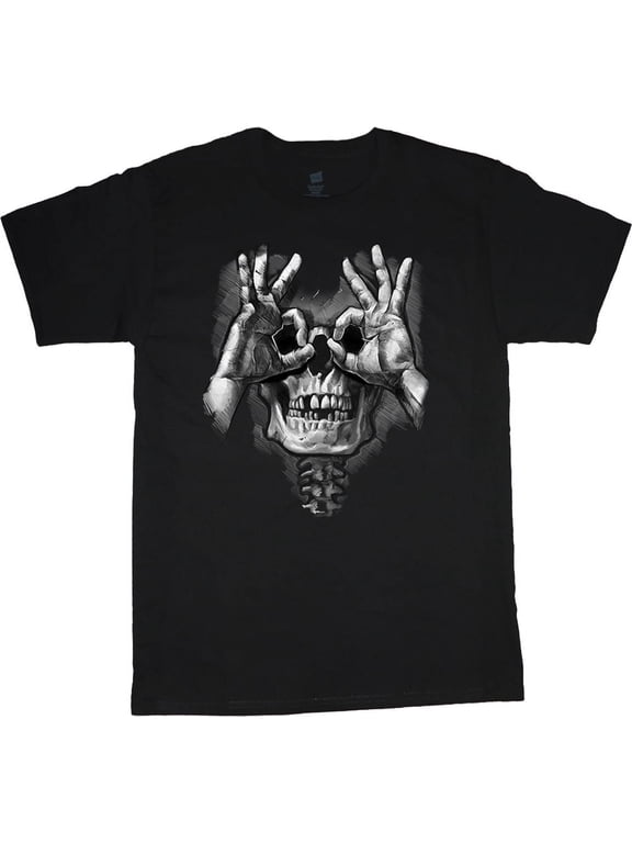 Skeleton Skull T-shirt Mens Graphic Tees Short Sleeve Tee Shirt
