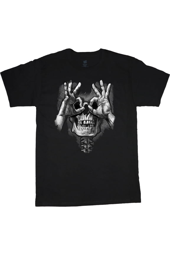 Skeleton Skull T-shirt Mens Graphic Tees Short Sleeve Tee Shirt