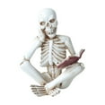 thumbnail image 1 of Skeleton Statue Set - Halloween Skull Figurines for Home Decor, Gothic See No Evil Hear No Evil Speak No Evil Resin Collectibles for Indoor Display, 1 of 8