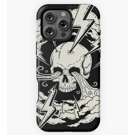 Skeleton Storm Rage of the Dead GA6692 Phone Case for iPhone 11 to 17 Pro Max