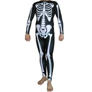 MYPARTYSHIRT Skeleton Suit Adult Costume-Adult 2XL