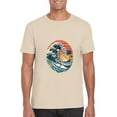 thumbnail image 1 of Skeleton Surfing Funny Beach Vibes Summerween Humor Unisex T-Shirt, 1 of 3