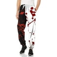 thumbnail image 1 of Skeleton Sweatpants for Men's Halloween Sweatpants Skull Print Lounge Bottoms with Pockets(A), 1 of 3