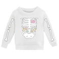 thumbnail image 1 of Skeleton Sweatshirt Unisex Kids Halloween Print Crewneck Sweatshirt Long Sleeve Soft Top Cozy Pullover Jacket White 3-4 Years, 1 of 4