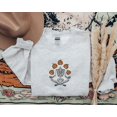 thumbnail image 1 of Skeleton Throwing Pumpkin Embroidered Sweatshirt, 1 of 2
