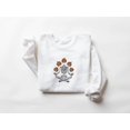 thumbnail image 1 of Skeleton Throwing Pumpkin Embroidered Sweatshirt, 1 of 2