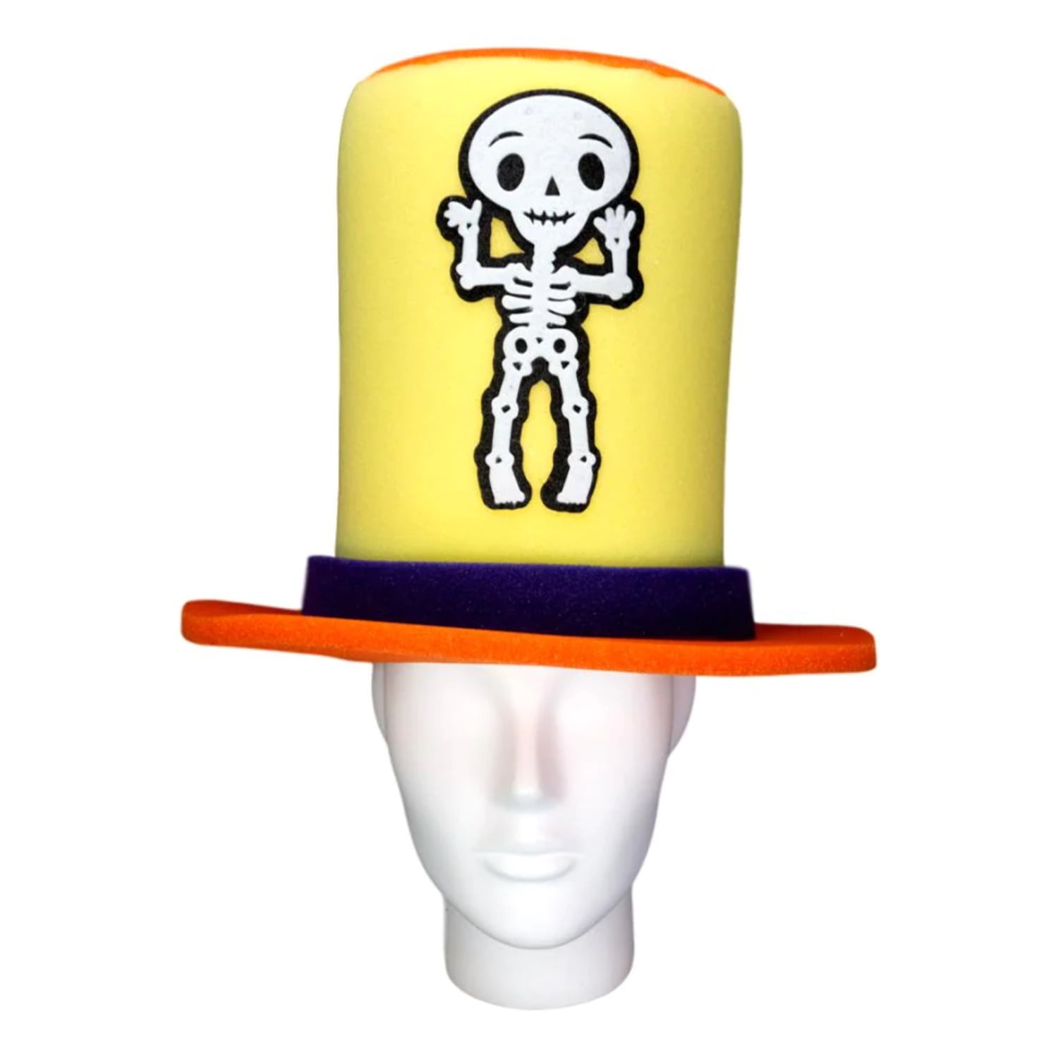 Skeleton Top Hat Creepy Cute Hat Halloween Hat Skull Hat