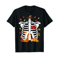thumbnail image 1 of Skeleton Turkey Funny Thanksgiving Turkey Lovers Men T-Shirt, 1 of 5