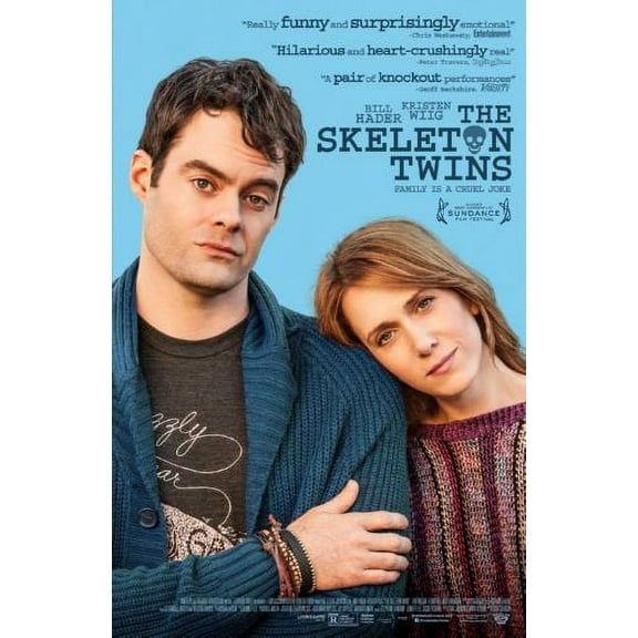 Skeleton Twins Movie Poster Metal Print 12x16 Large Print on Metal 12x16 Square Adults Best Posters