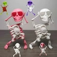 thumbnail image 1 of Skeleton Wind Up Toy - Dancing Swinging Mechanical Figure, Clockwork Animated Halloween Decoration, BPA-Free Plastic No Battery Needed Kids Room Decor, 1 of 6