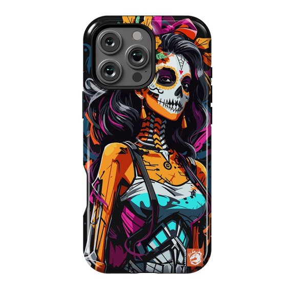 Skeleton Woman Gothic Art Cover Phone Case for iPhone 11 12 13 14 15 16 17 Pro Max