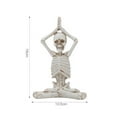 thumbnail image 1 of Skeleton Yoga Figurines for Home Decor, Halloween Resin Statues Spiritual Meditation Sculptures for Bookshelf Table Countertop Decor, 1 of 5