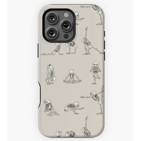 Skeleton Yoga GA5168 Phone Case for iPhone 11 to 17 Pro Max
