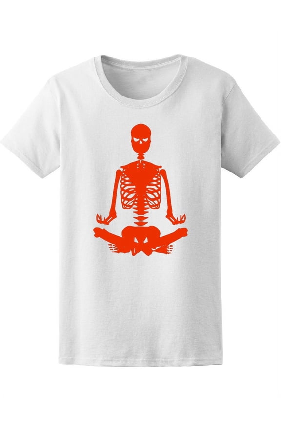 Skeleton Yoga Meditation T-Shirt Men -Image by Shutterstock, Male XX-Large