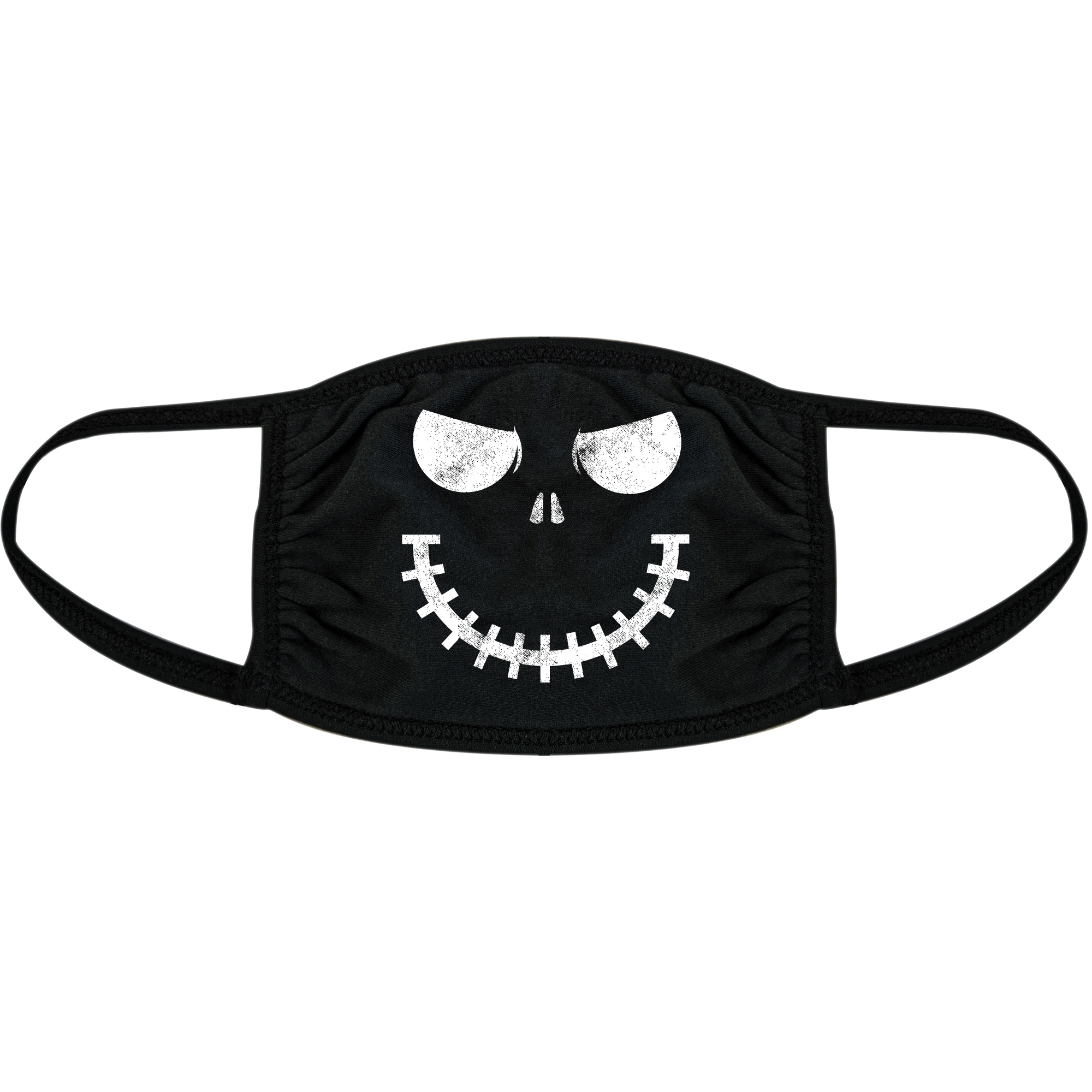 Skeleton Zipper Face Mask Funny Halloween Skull Graphic Novelty Nose And Mouth Covering - image 1 of 6