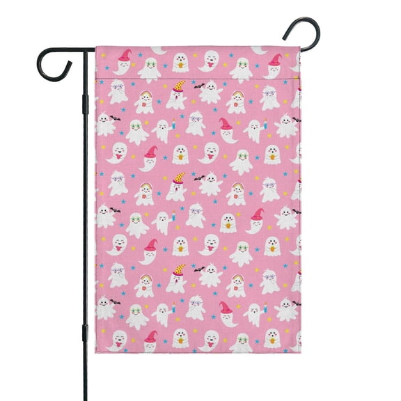 Skeleton and Spider Web Print Double-Sided Garden Flag Gothic Halloween Outdoor Decor 12.5x18 inches Garden Flag Halloween Holiday Gift