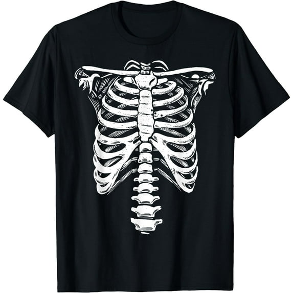 Skeleton ribcage Costume Funny Halloween Gifts T-Shirt