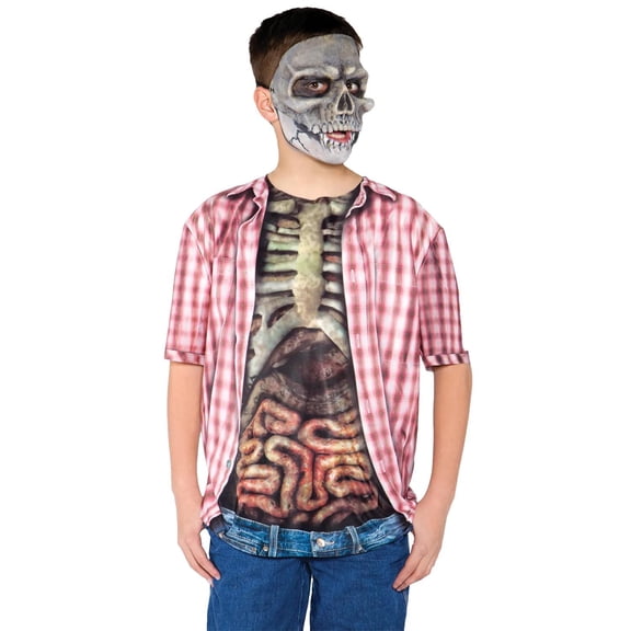 Skeleton with Guts Shirt Boys Child Halloween Costume