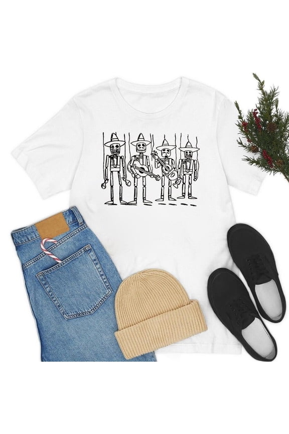 Skeletons S-UGAr Skull C-Alavera Day Of The Dead T-Shirt, Mariachi Music Band T-Shirt, Mariachi Shirt, Guitar Skeletons Shirt