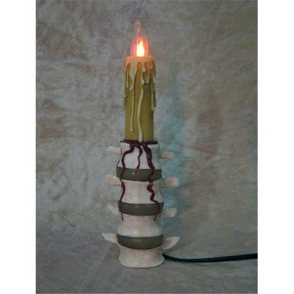 Skeletons and More  Life-Size 4-Part Lumbar Candle with Blood 9.5in.