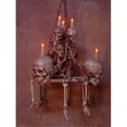 thumbnail image 1 of Skeletons and More SKEL-200 Chandelier Skeleton  3 Medium Skeletons Sitting on 3 Femurs with 3 Skulls, 1 of 1