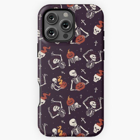 Skeletons and Pumpkin Magic Phone Case for iPhone 16 15 14 13 12 11 Pro Max M5901609