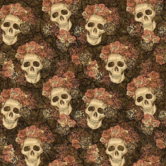 Skeletons and Roses Poster Print by Allen Kimberly
