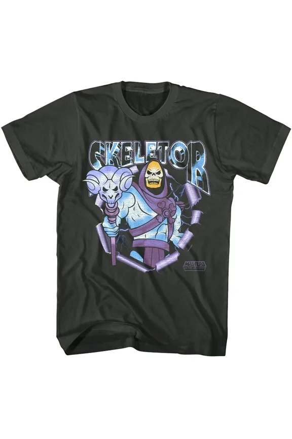 Skeletor Bursting Through Men's T Shirt