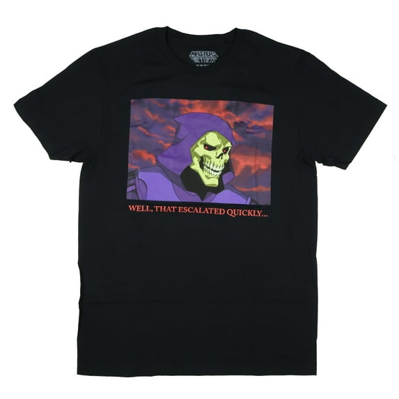 Masters Of The Universe T-Shirt Men's Skeletor That Escalated Quickly Adult Short Sleeve Tee