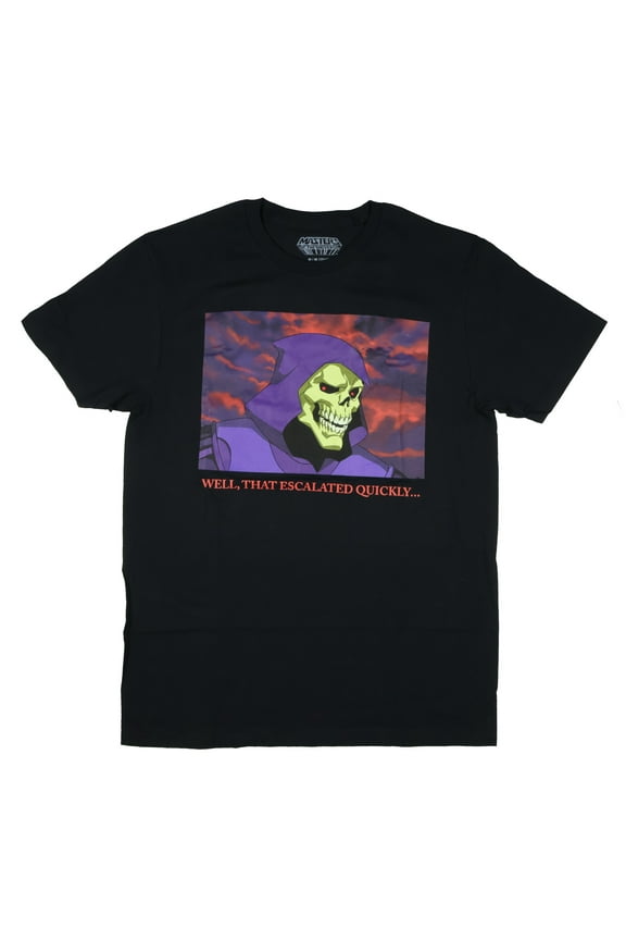 Masters Of The Universe T-Shirt Men's Skeletor That Escalated Quickly Adult Short Sleeve Tee
