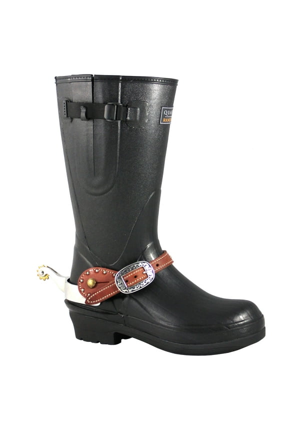 Skellerup Quatro Ranchero Chore 16" Boots Black in size 3