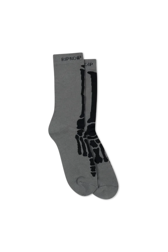 Skelly Nerm Socks (Charcoal)