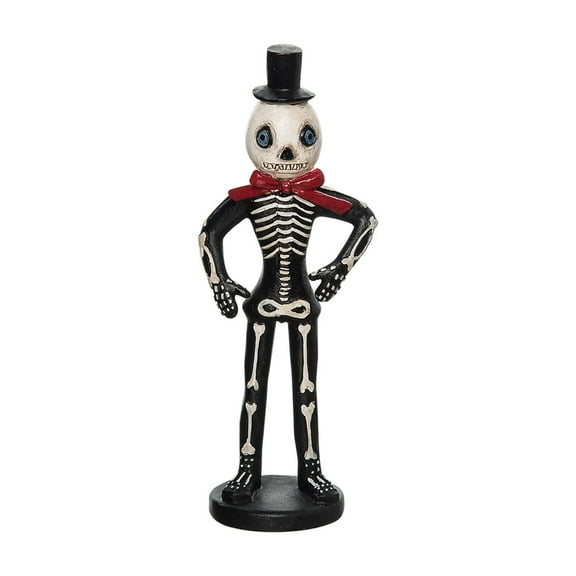 Skelly Skeleton Halloween Folk Art Doll Figurine Joe Spencer Gathered Traditions Collectible