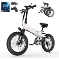 thumbnail image 1 of Skeri 20" Folding Electric Scooter for Adults - 27MPH Max (Pedal-Assist), City Commuting, 48V Battery, 500W Peak, Aluminum Alloy Frame 49LBS, Adjustable Seat with LCD Display, 1 of 5