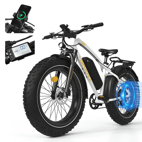 Skeri Electric Scooter, Electric Bike with Bright Front/Rear Lights, 500W (Peak 1000) Motor, 48V 15.6Ah 25MPH 60 Miles