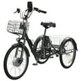 thumbnail image 1 of SKERI Electric Tricycle for Adults, 350W 48V Black Electric Trike Motorized Three Wheel Electric Bicycle, 7 Speeds 3 Wheels Adult Electric Tricycle with Large Basket, 1 of 11