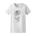 thumbnail image 1 of Sketch Beautiful Woman T-Shirt Women -Image by Shutterstock, Female XX-Large, 1 of 2