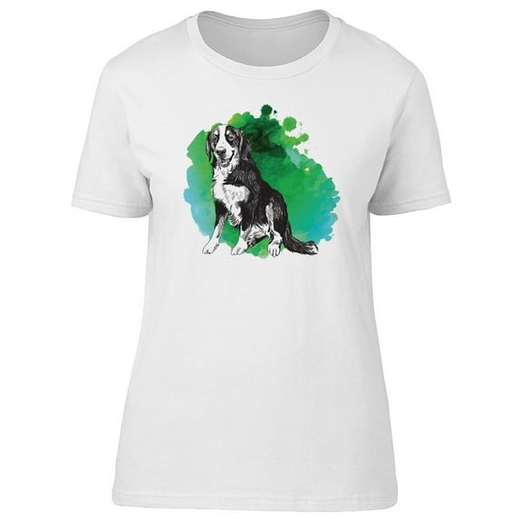 Sketch Bernese Mountain Dog T-Shirt Women -Image by Shutterstock, Female x-Large